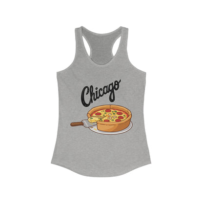 CHICAGO Pizza | Women’s Ideal Racerback Tank | True North