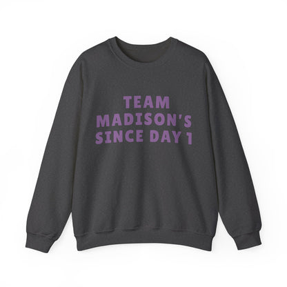 Madison Team Madison Since Day 1 Unisex Sweatshirt | Soft Cotton Fit | True North