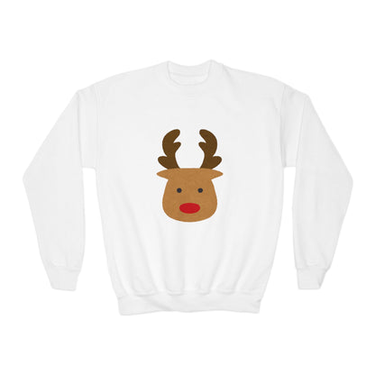 Youth Reindeer Crewneck Sweatshirt | Cozy Winter Fun | True North