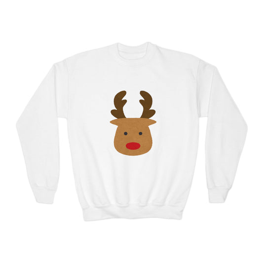Youth Reindeer Crewneck Sweatshirt | Cozy Winter Fun | True North