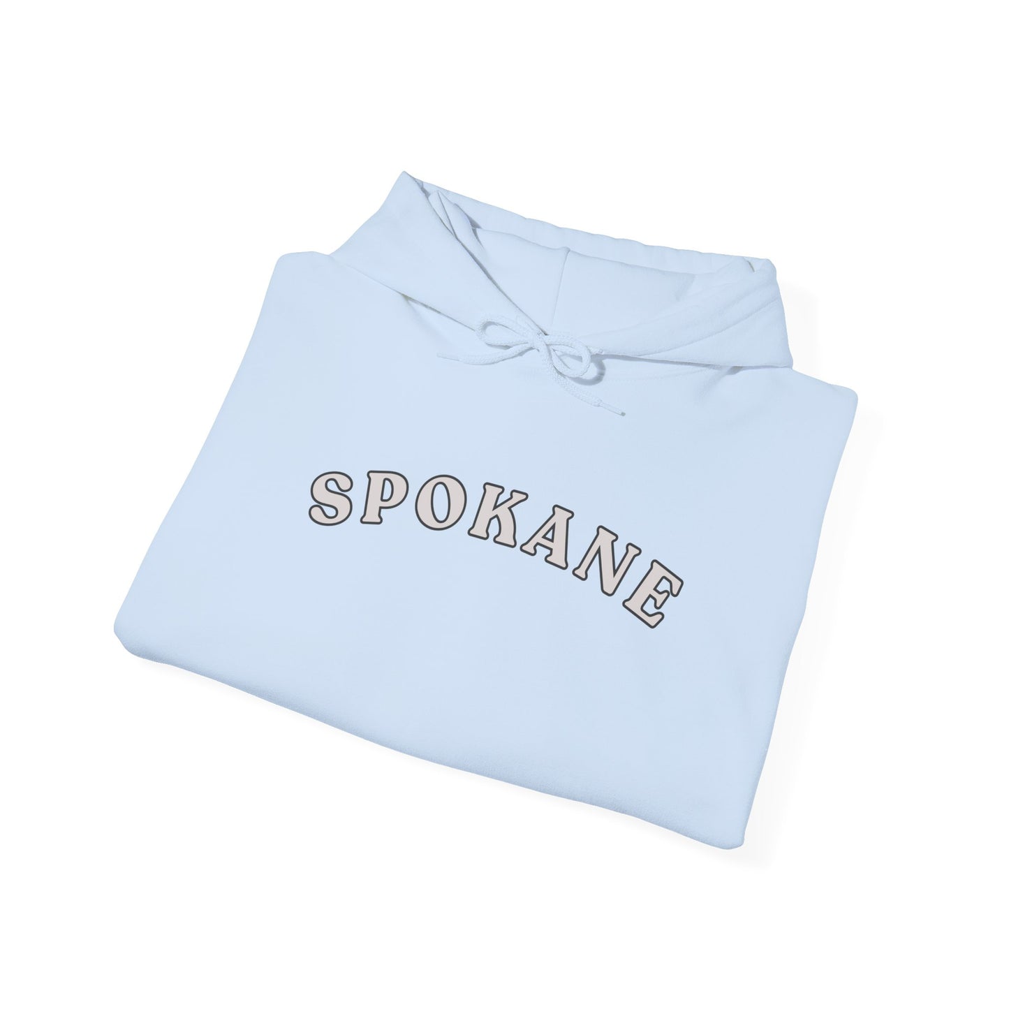 Spokane Arch Logo Hoodie — Minimal City Sweatshirt