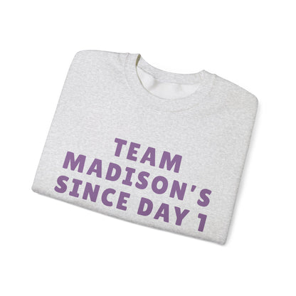 Madison Team Madison Since Day 1 Unisex Sweatshirt | Soft Cotton Fit | True North
