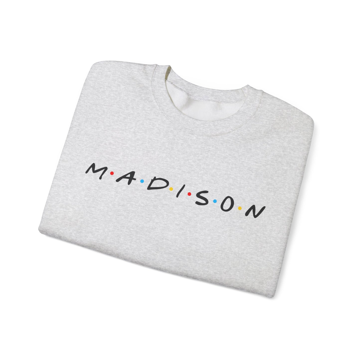 Madison Script Unisex Crewneck Sweatshirt | Soft Cotton Premium Fit | True North