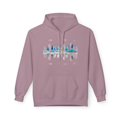 Cozy Nature-Inspired Fleece Hoodie | Inspirational Winter Apparel | True North