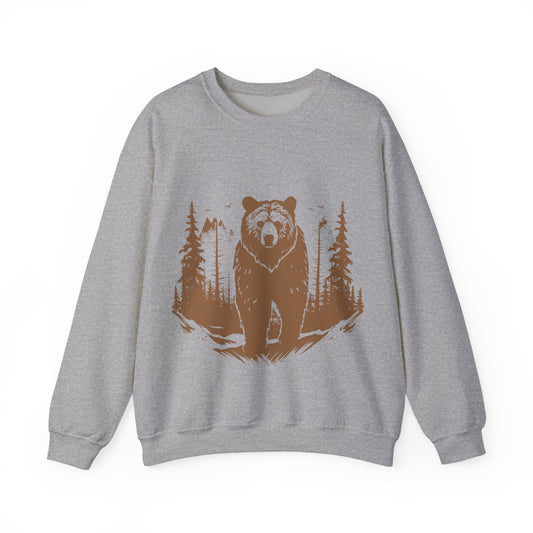 Cozy Bear Print Crewneck Sweatshirt | Outdoor Adventures | True North