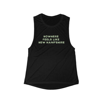 No Where Feels Like New Hampshire | Women’s Flowy Scoop Muscle Tank | True North