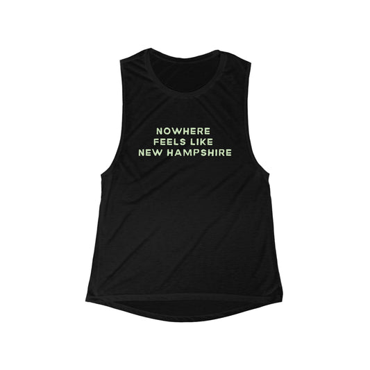 No Where Feels Like New Hampshire | Women’s Flowy Scoop Muscle Tank | True North