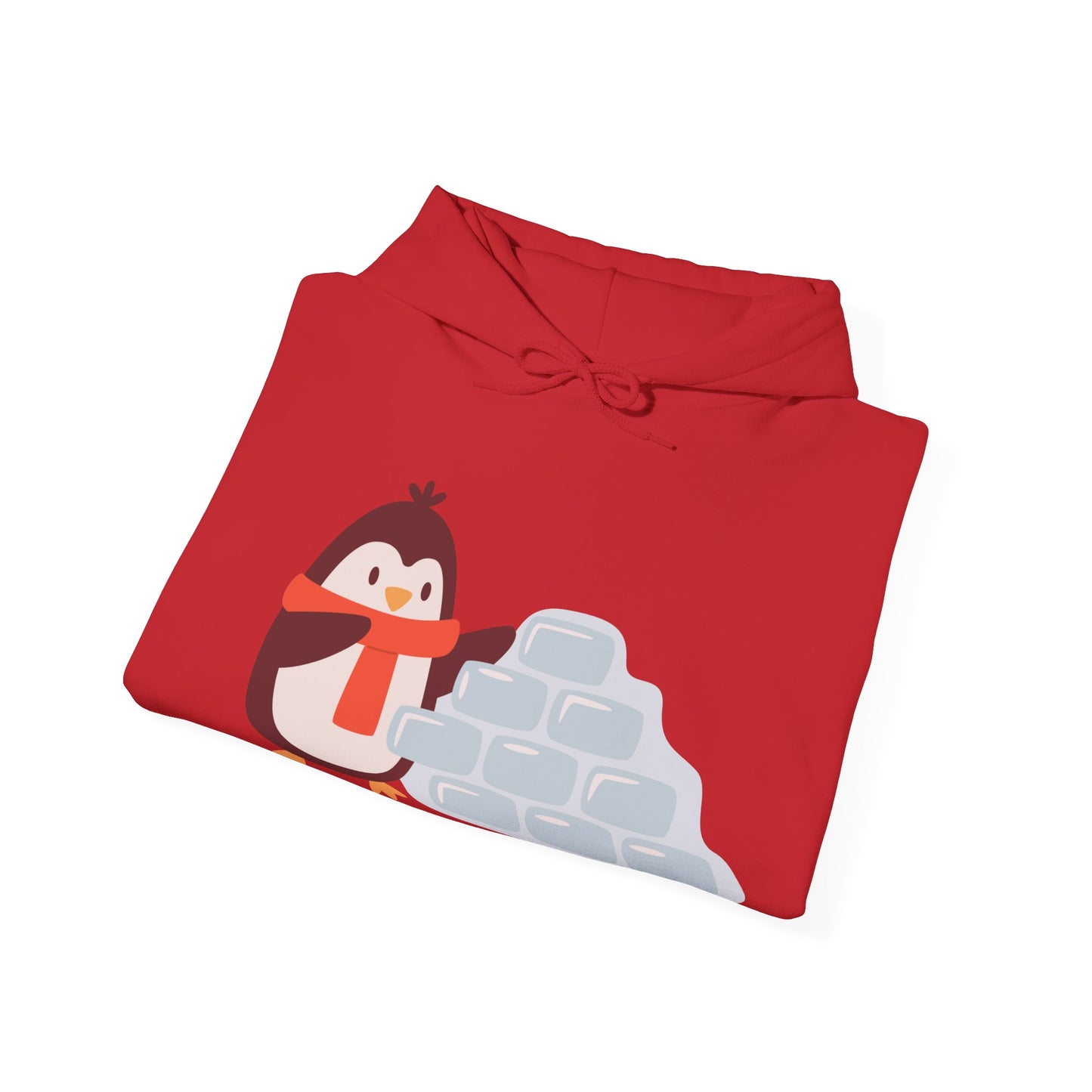Cozy Penguin Hoodie | Winter Sweatshirt with Cute Holiday Theme | True North
