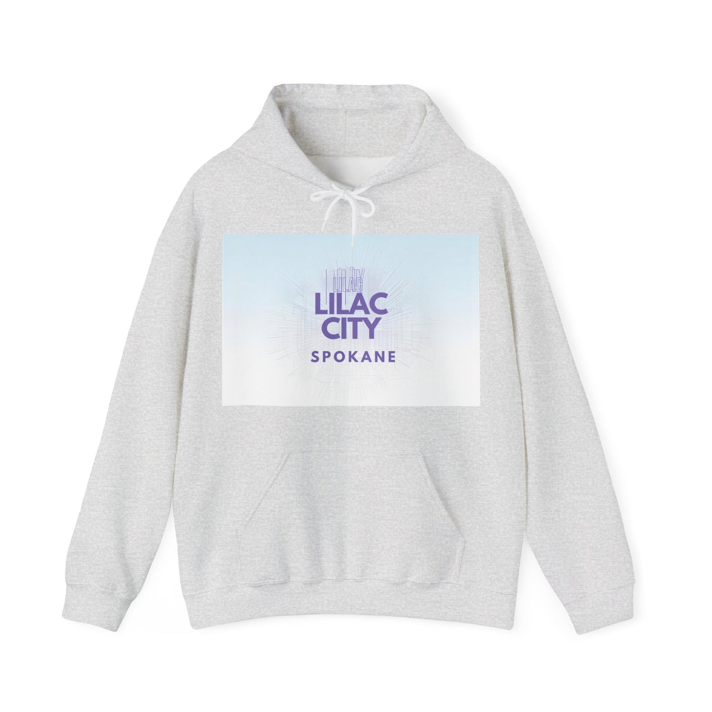 Spokane "Lilac City" Hoodie – Pastel Skyline Graphic