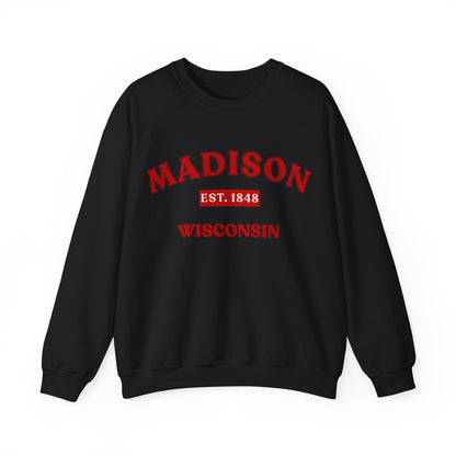 Madison Wisconsin EST. 1848 Unisex Sweatshirt | Soft Cotton Fit | True North