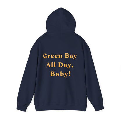 Green Bay Fan Gear Heavy Blend Hooded Sweatshirt | Cozy Sundays | True North