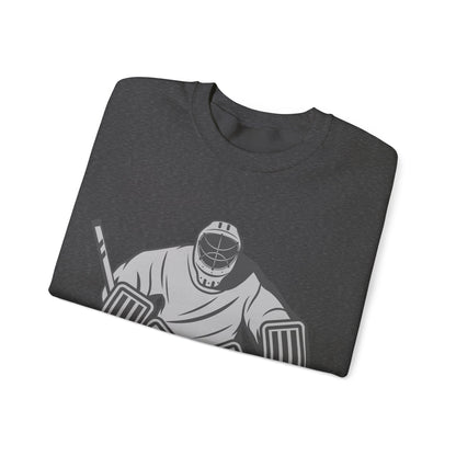 Goalie Hockey Crewneck Sweatshirt | Cozy Winter Pullover | True North