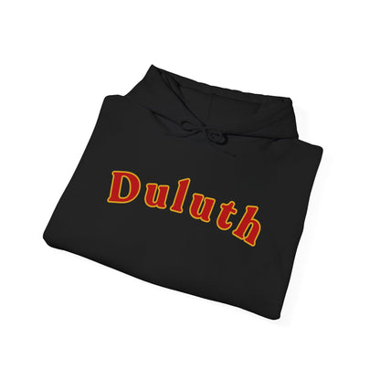 Duluth Retro Arch Hoodie — Vintage College-Style Pullover