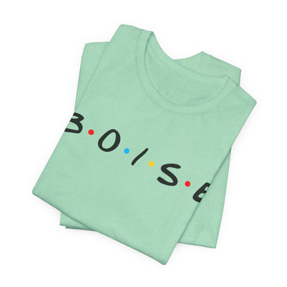 Boise Retro Friends-Style Tee — City Name Graphic T-Shirt
