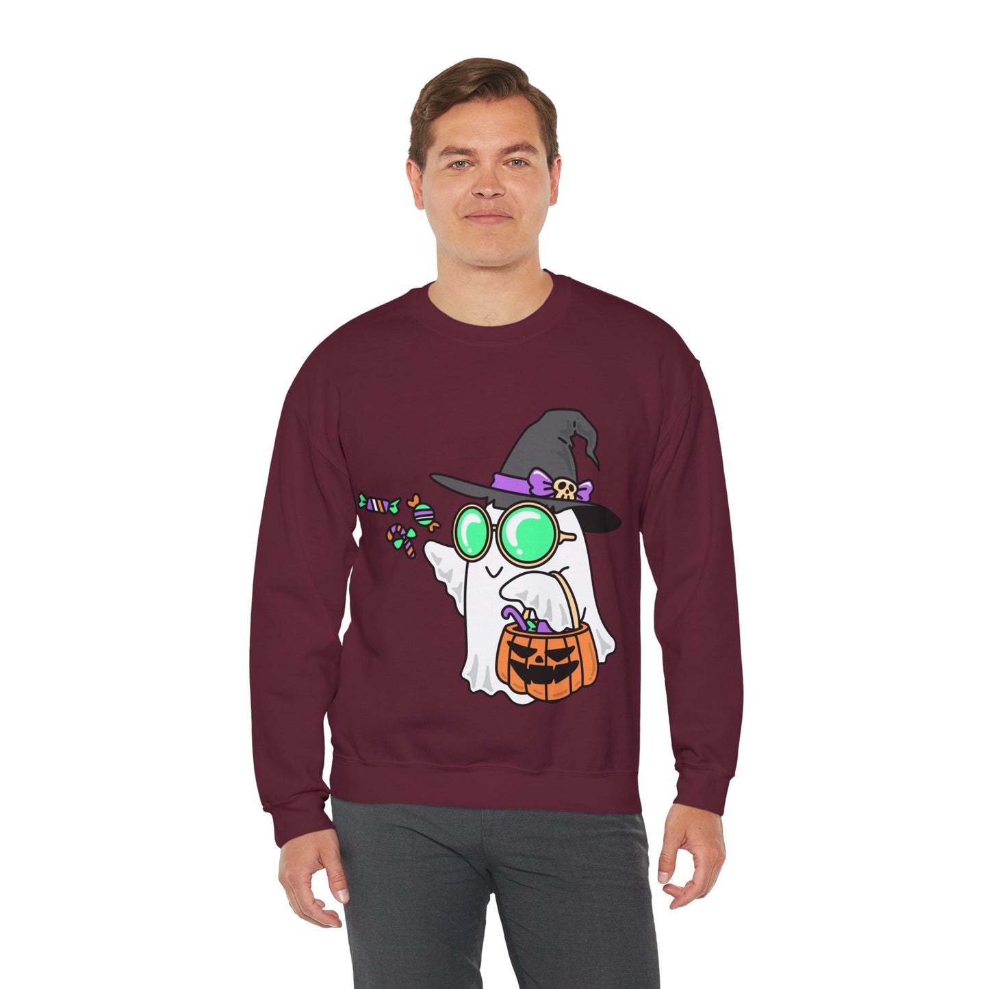 Halloween Ghost Crewneck Sweatshirt | True North