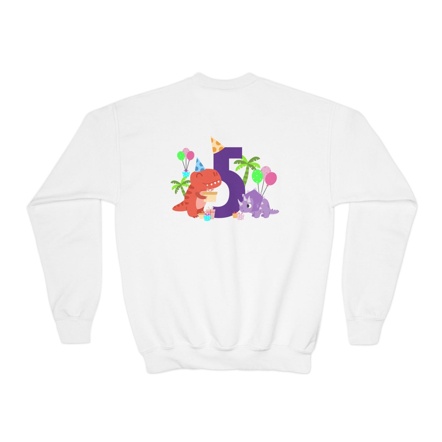 Colorful Fun Numbers and Dinosaurs Sweatshirt| Easygoing Style | True North