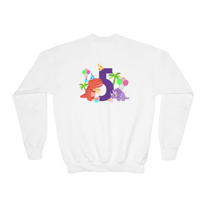 Colorful Fun Numbers and Dinosaurs Sweatshirt| Easygoing Style | True North