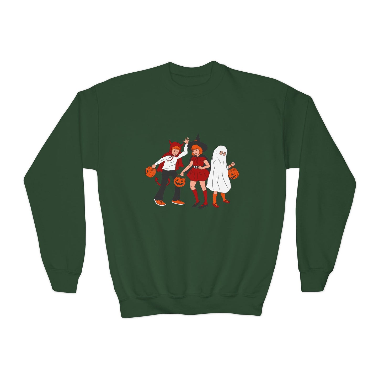 Halloween Kids Crewneck Sweatshirt | Spooky Season Gift | True North