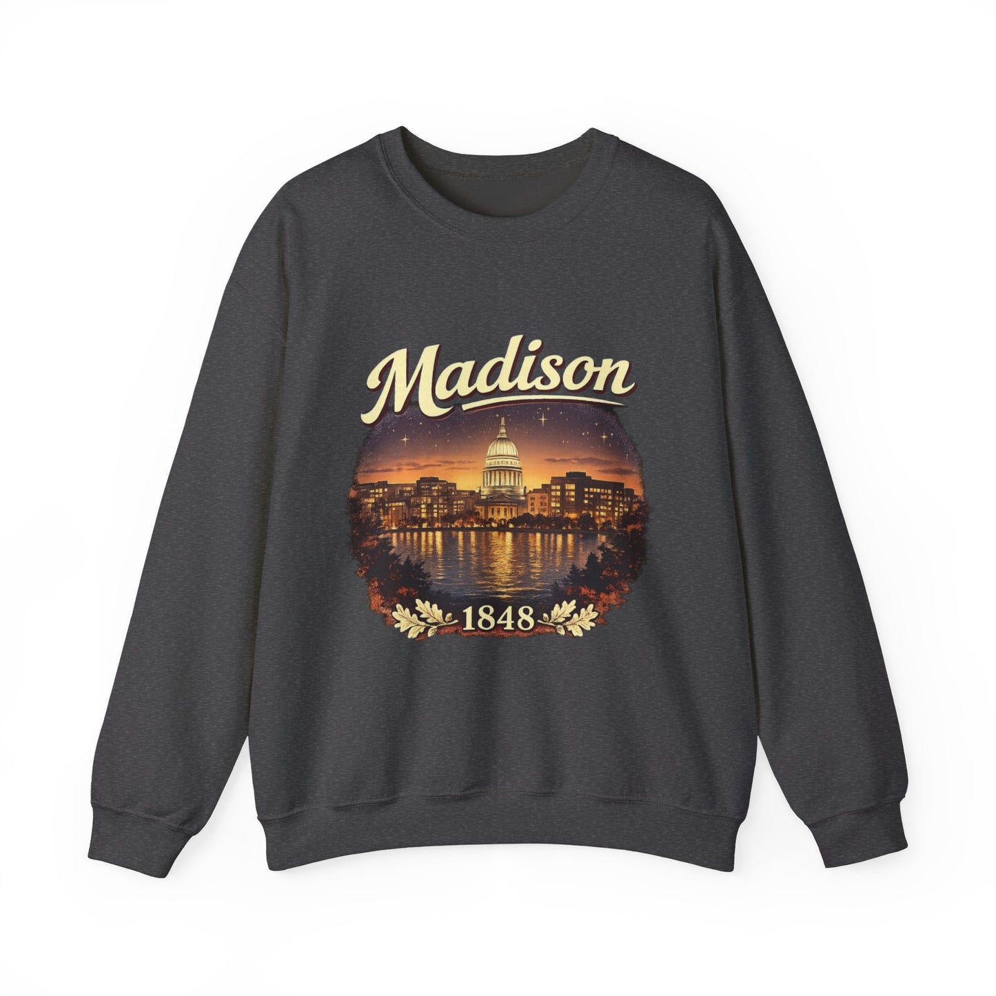 Madison Capitol Skyline Unisex Sweatshirt | Soft Cotton Fit | True North