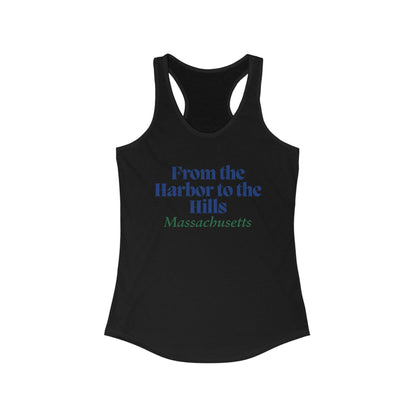 From the Harbor to the Hills Massachusetts | Women’s Ideal Racerback Tank | True North