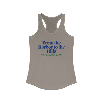 From the Harbor to the Hills Massachusetts | Women’s Ideal Racerback Tank | True North