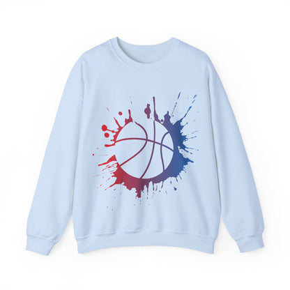 Basketball Splash Crewneck Sweatshirt | Cozy Pullover | True North