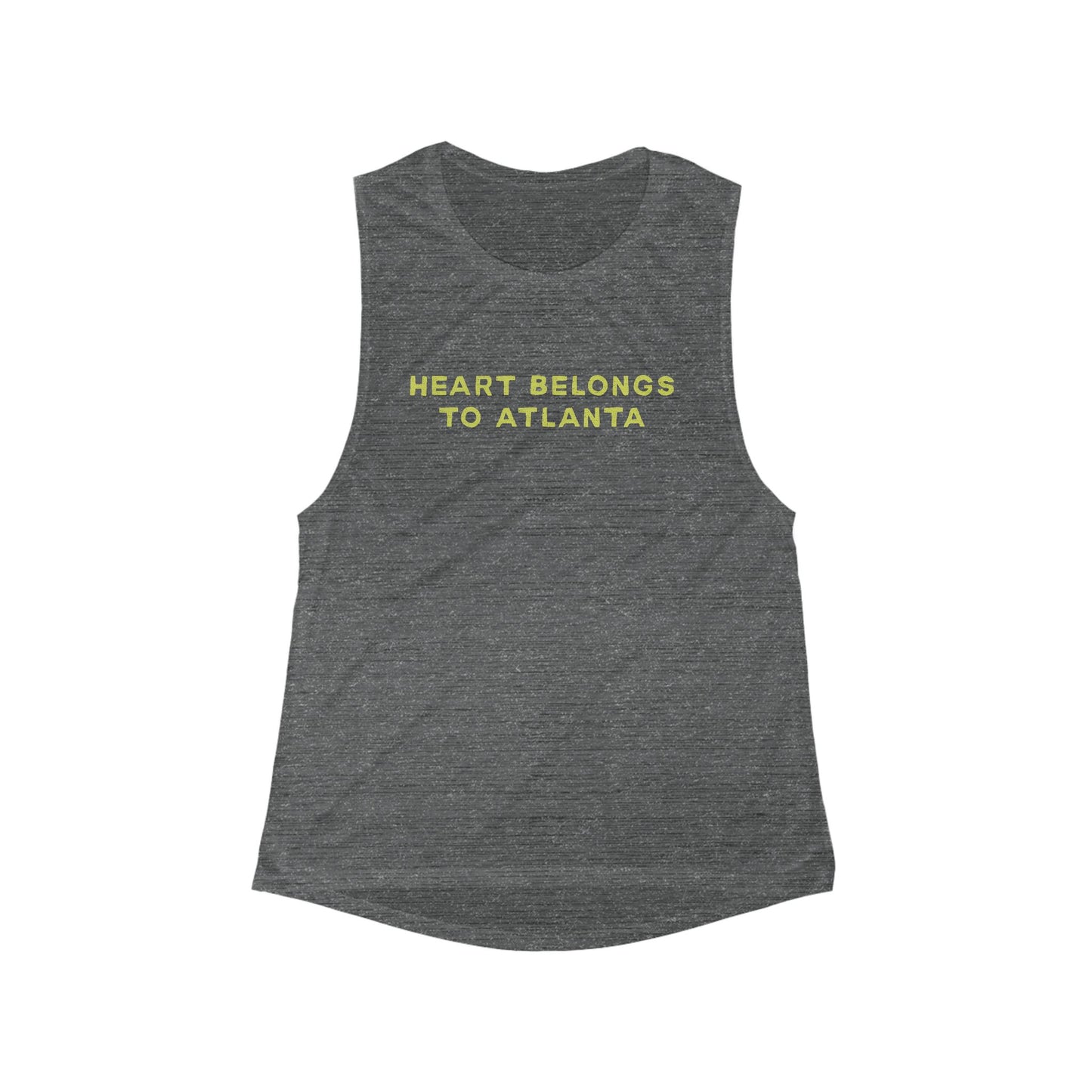 Heart Belongs to Atlanta | Women’s Flowy Scoop Muscle Tank | True North