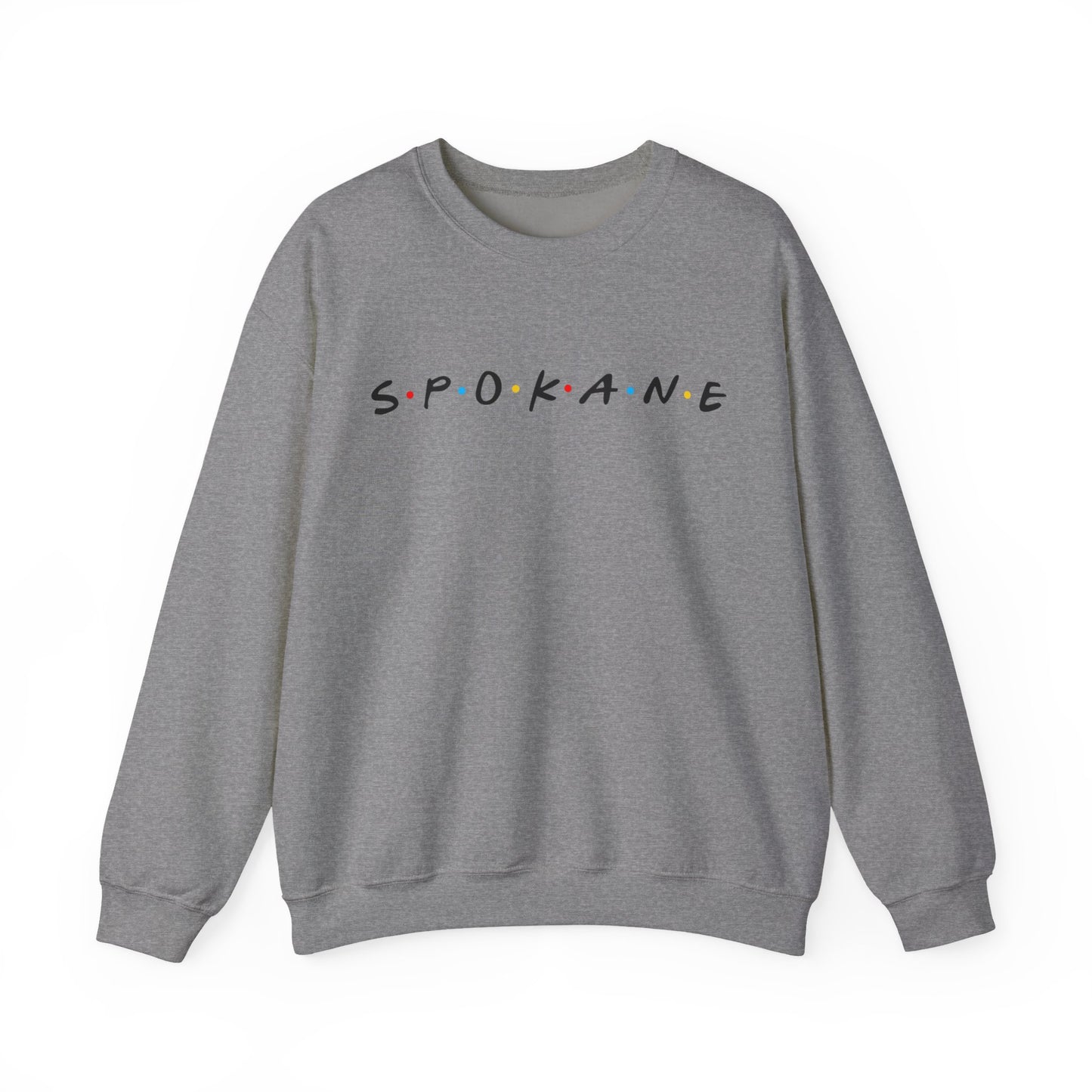 Spokane Crewneck Sweatshirt — Minimal City Name Pullover