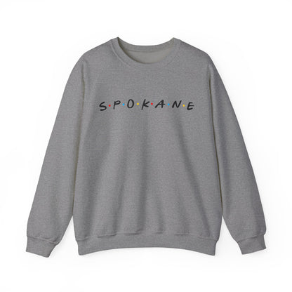 Spokane Crewneck Sweatshirt — Minimal City Name Pullover