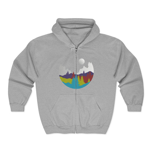 Nature-Inspired Zip Hoodie | Cozy Outdoor | True North