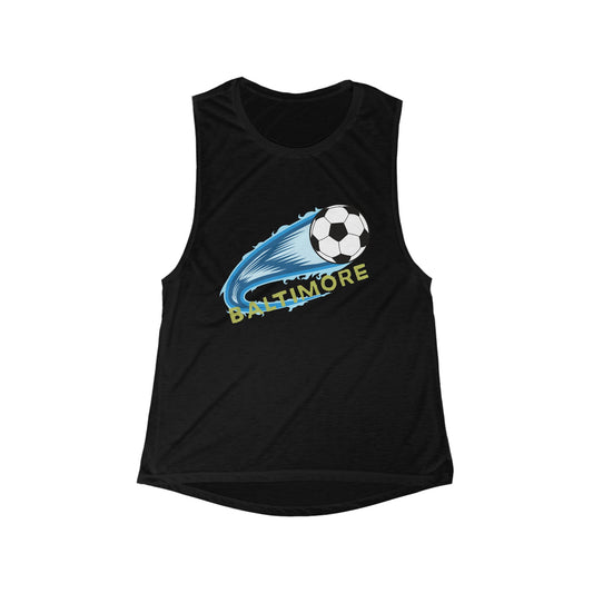 Baltimore Soccer | Women’s Flowy Scoop Muscle Tank | True North