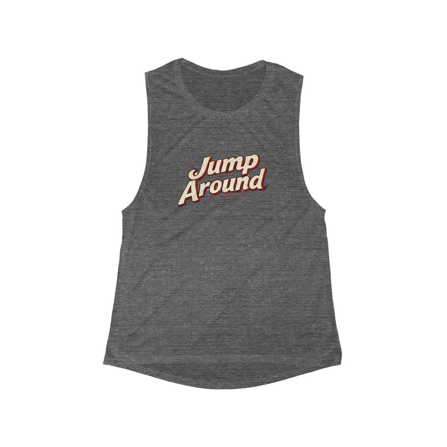 Jump Around Women Flowy Scoop Muscle Tank Top | Soft Premium Fit | True North