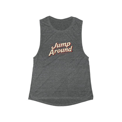 Jump Around Women Flowy Scoop Muscle Tank Top | Soft Premium Fit | True North