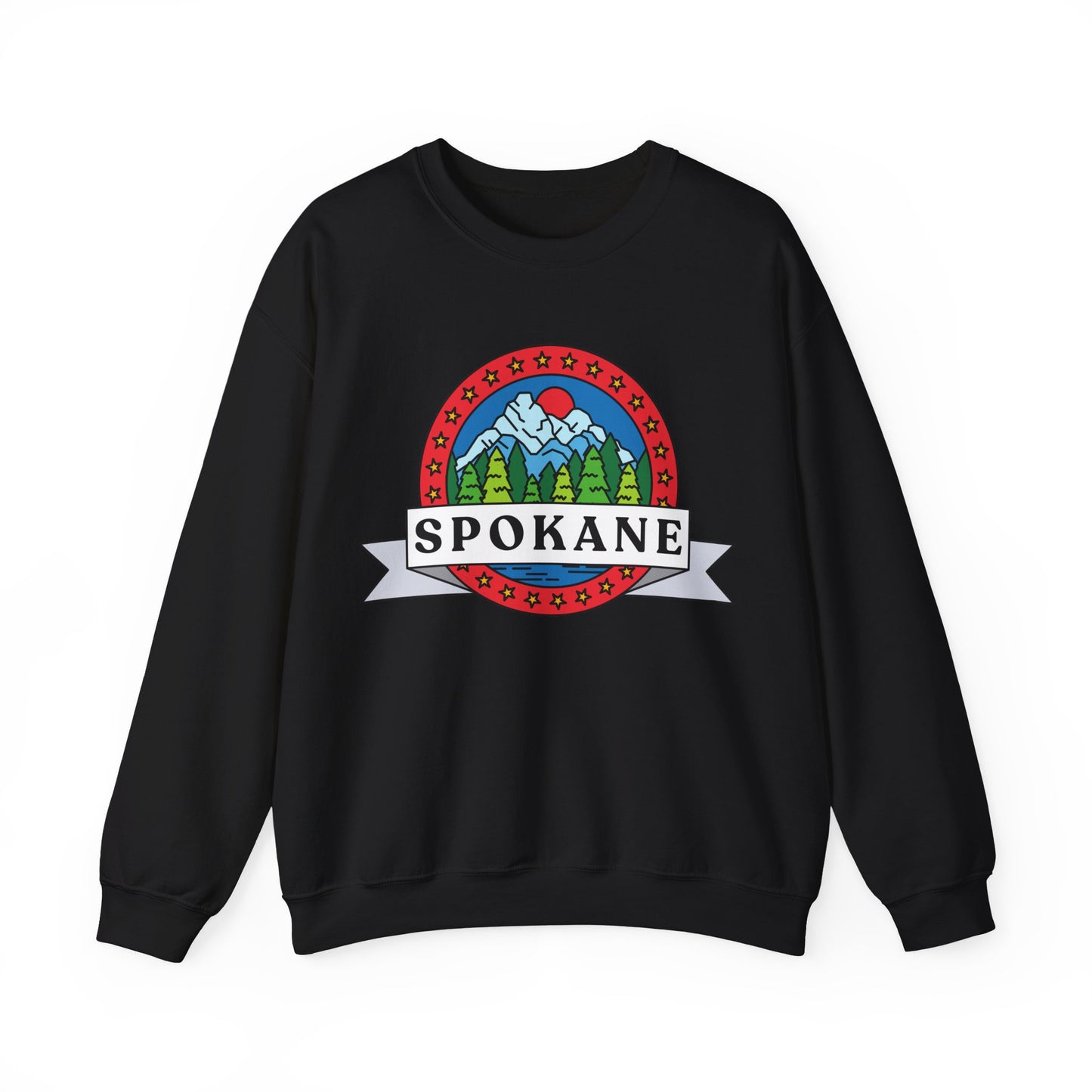 Spokane Mountain Badge Crewneck Sweatshirt