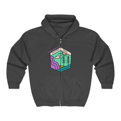 Yosemite National Park Full Zip Hoodie | Nature Lover Apparel | True North