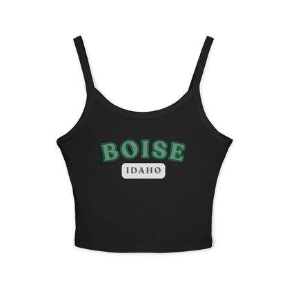 Boise Idaho Graphic Tank Top — Women's Spaghetti Strap Crop