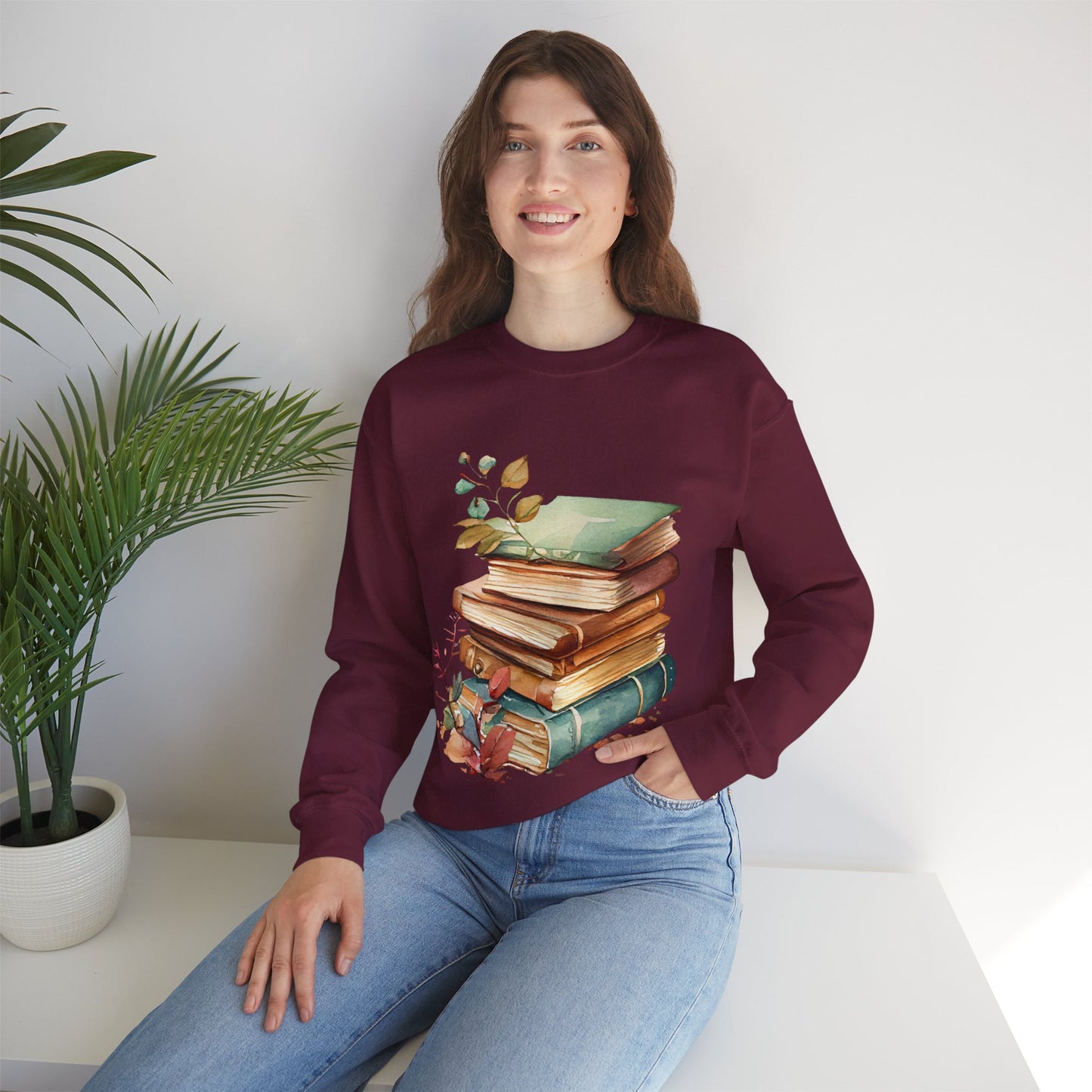 Book Lover's Crewneck Sweatshirt | Autumn Literary Sweatshirt  | True North