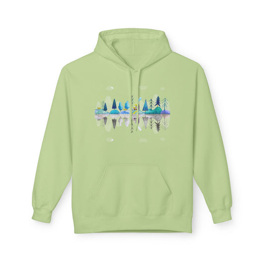 Cozy Nature-Inspired Fleece Hoodie | Inspirational Winter Apparel | True North