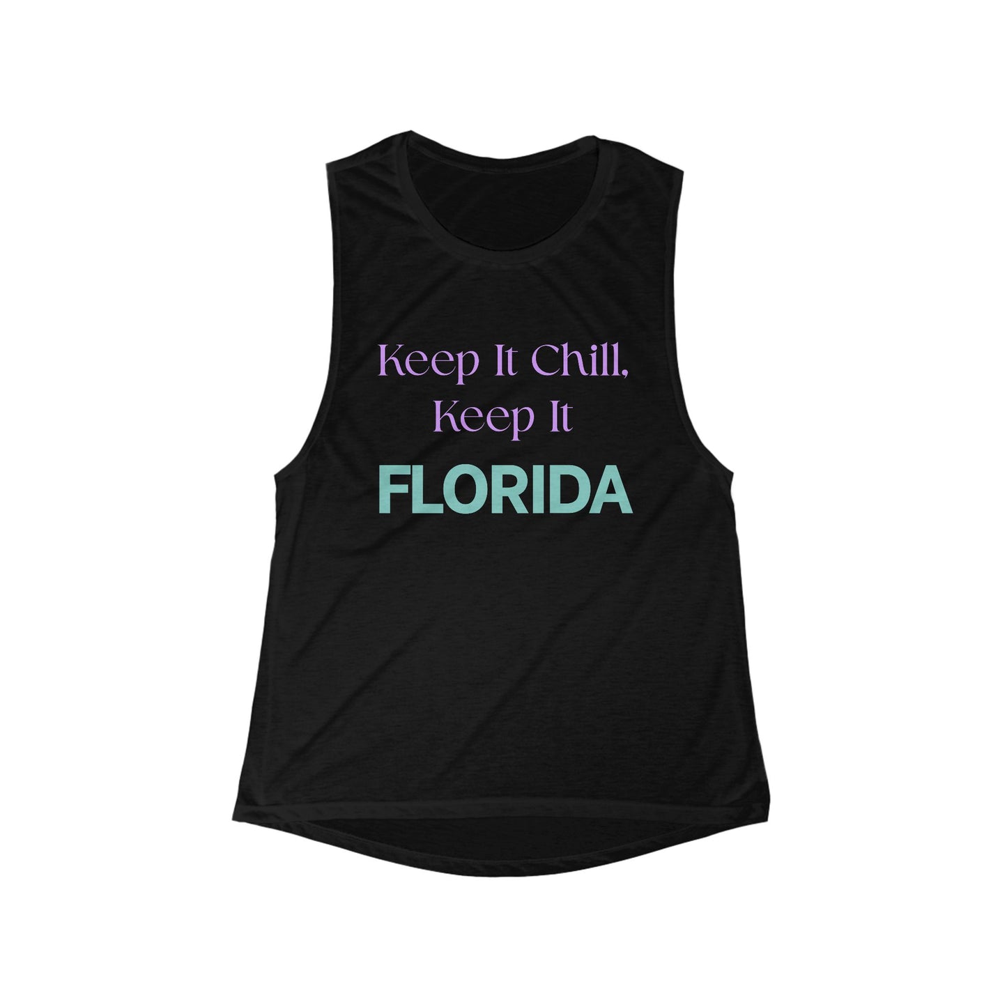 Keep it Chill Florida | Women’s Flowy Scoop Muscle Tank | True North