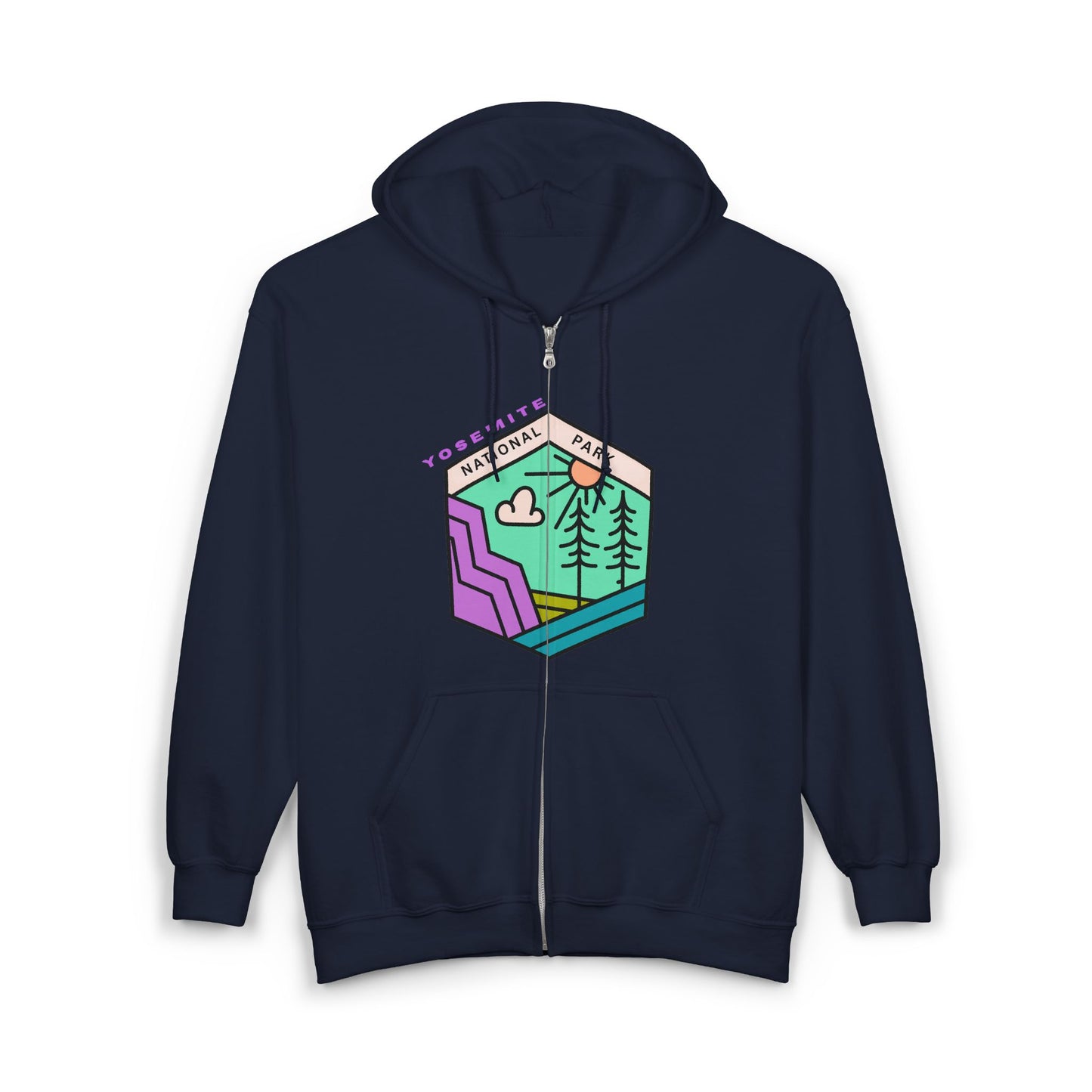 Yosemite National Park Full Zip Hoodie | Nature Lover Apparel | True North