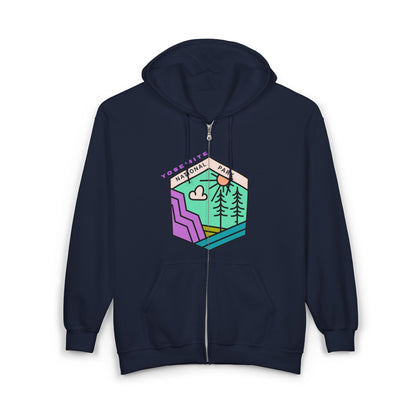 Yosemite National Park Full Zip Hoodie | Nature Lover Apparel | True North