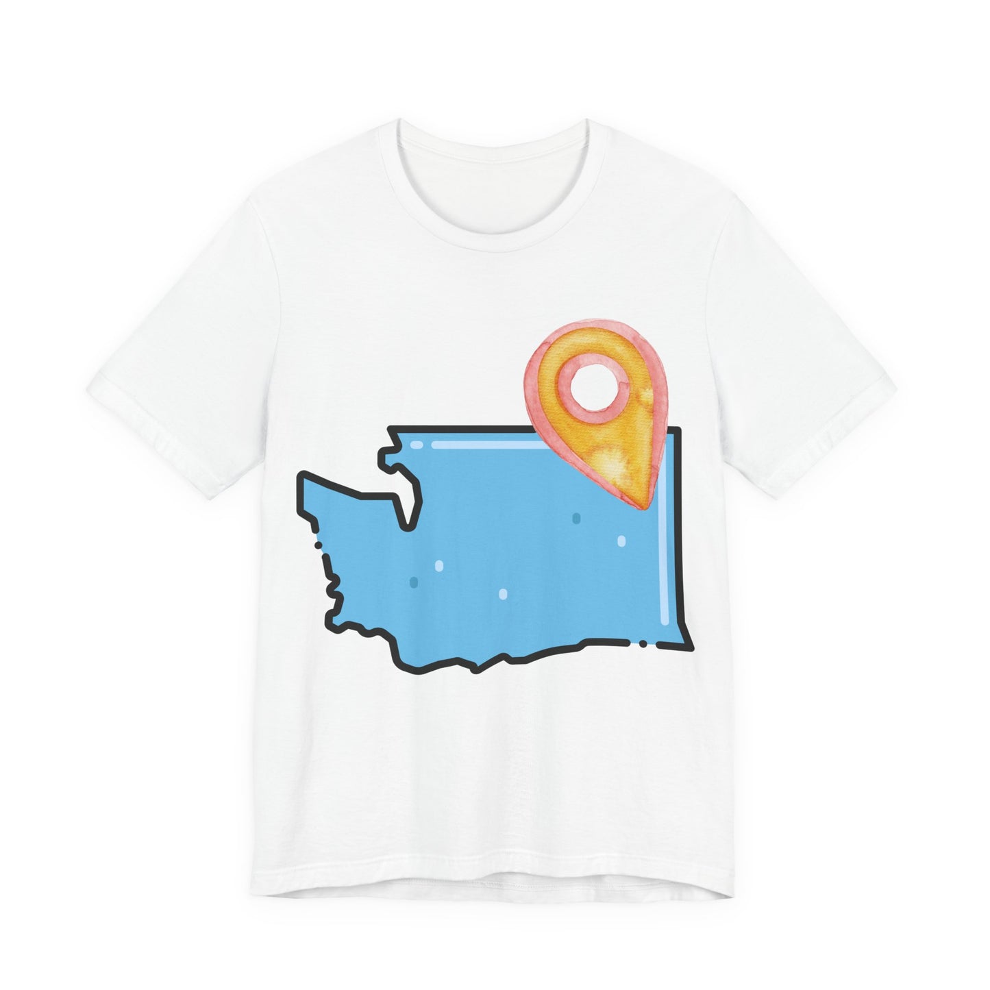 SPOKANE Map T-Shirt with Location Pin — Travel & Home Pride Tee