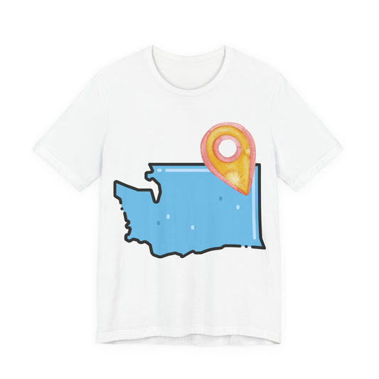 SPOKANE Map T-Shirt with Location Pin — Travel & Home Pride Tee