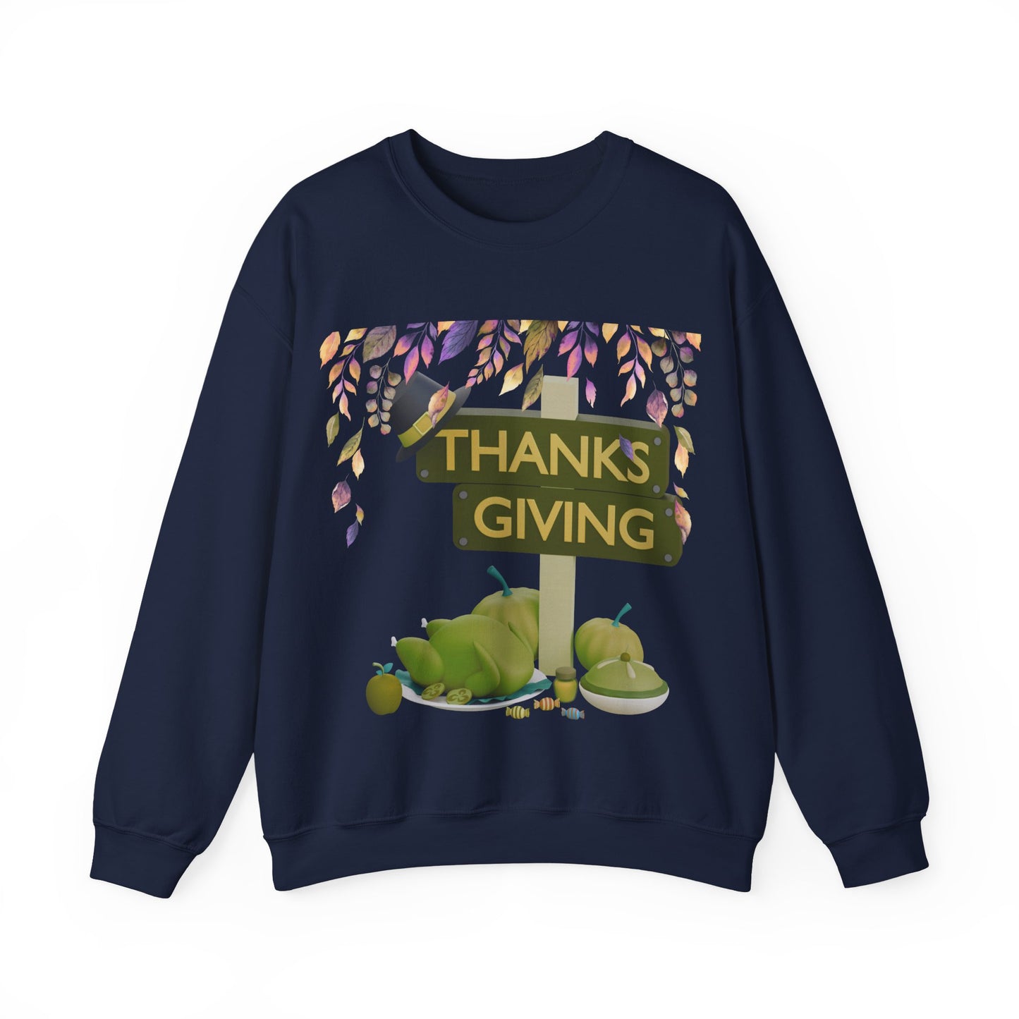 Thanksgiving Vibes Crewneck Sweatshirt | Thanksgiving Sweater | True North