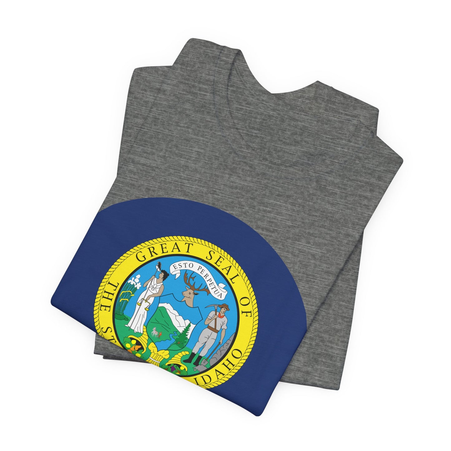 Idaho State Seal T-Shirt — Vintage State Pride Tee boise