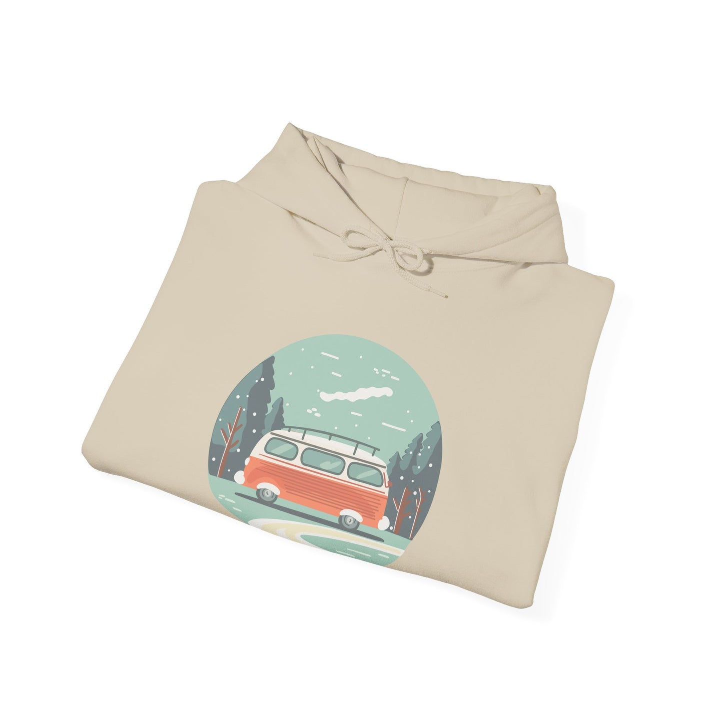 Cozy Retro Van Hoodie | Travel-Inspired, Chill Days | True North