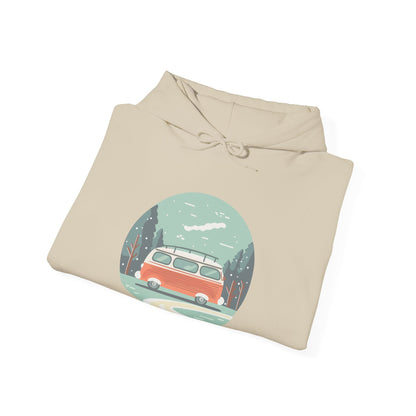 Cozy Retro Van Hoodie | Travel-Inspired, Chill Days | True North