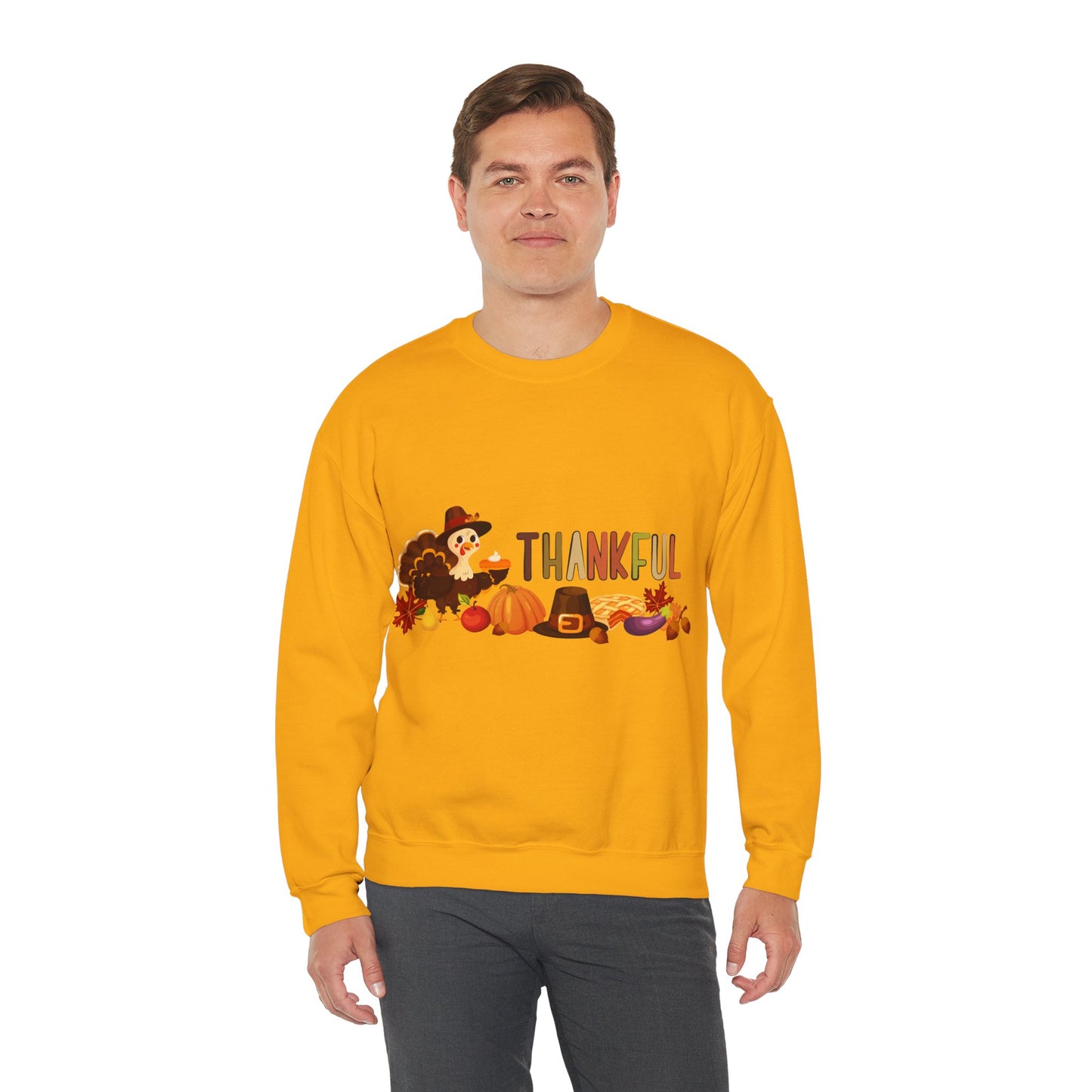 Thankful Thanksgiving Crewneck Sweatshirt  | True North
