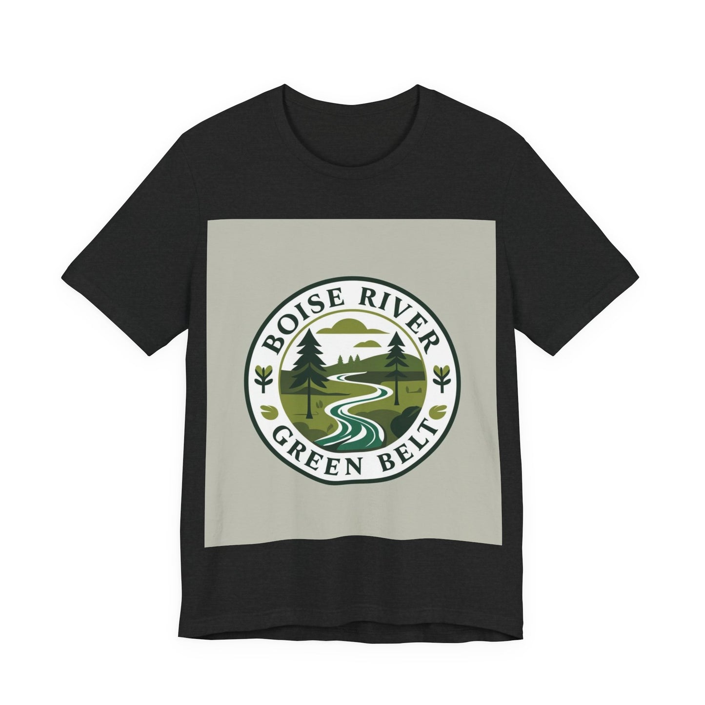 Boise River Green Belt Tee — Scenic River Nature T-Shirt