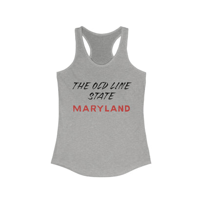 The Old Line State Maryland | Women’s Ideal Racerback Tank | True North